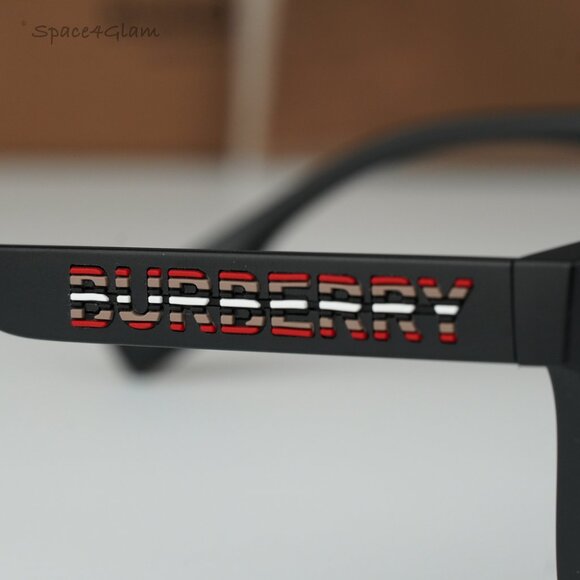 NEW Burberry BE4402U 346487 Matte Black Dark Grey Unisex Sunglasses BE 4402U - Picture 4 of 9